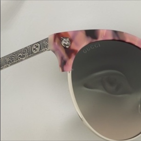 **SOLD**GUCCI Havana Pink Cateye Sunglasses - Picture 5 of 8